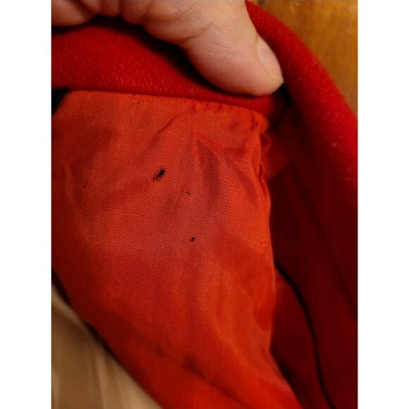 Vintage Augustus Red Wool Blazer Women's Size 10 Classic 1980s Power Jacket - Picture 12 of 14